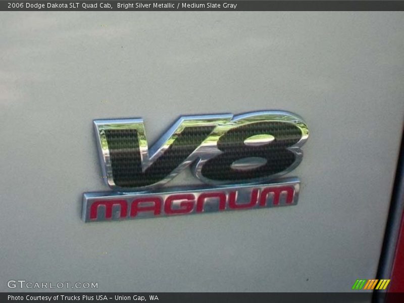 Bright Silver Metallic / Medium Slate Gray 2006 Dodge Dakota SLT Quad Cab