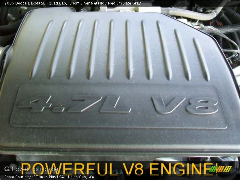 Bright Silver Metallic / Medium Slate Gray 2006 Dodge Dakota SLT Quad Cab