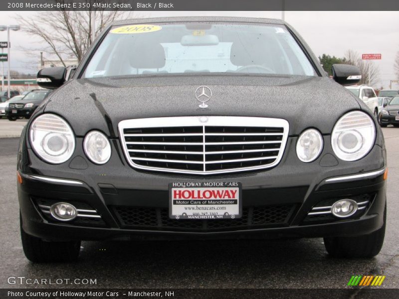 Black / Black 2008 Mercedes-Benz E 350 4Matic Sedan