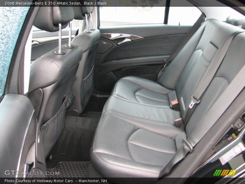 Black / Black 2008 Mercedes-Benz E 350 4Matic Sedan