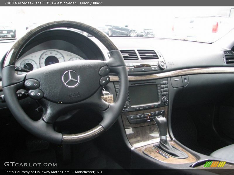 Black / Black 2008 Mercedes-Benz E 350 4Matic Sedan