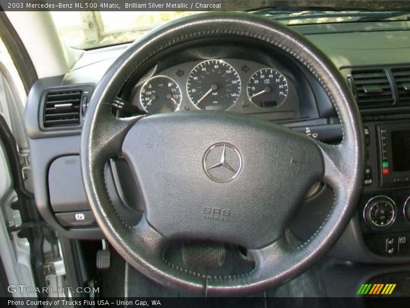 Brilliant Silver Metallic / Charcoal 2003 Mercedes-Benz ML 500 4Matic