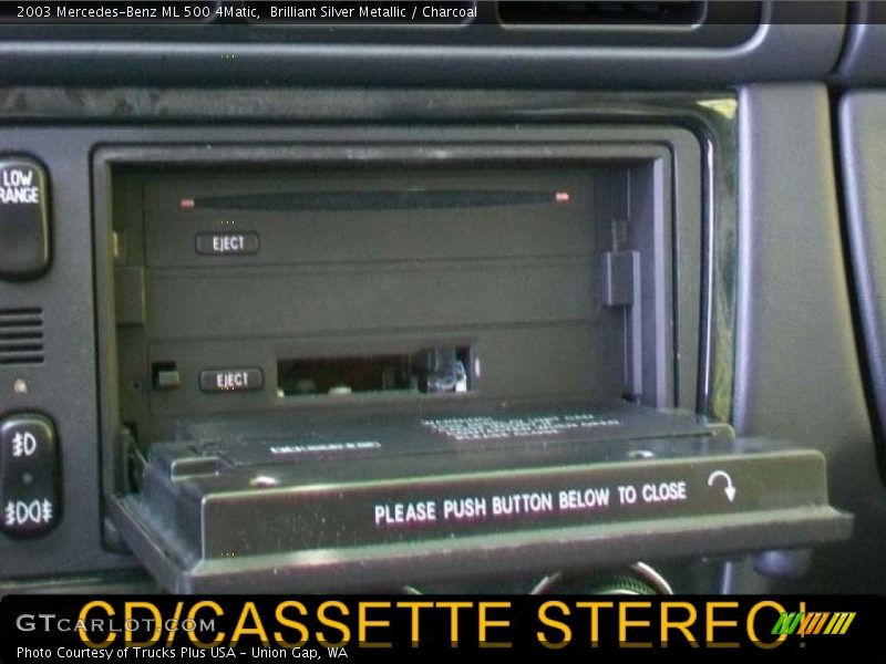 Brilliant Silver Metallic / Charcoal 2003 Mercedes-Benz ML 500 4Matic