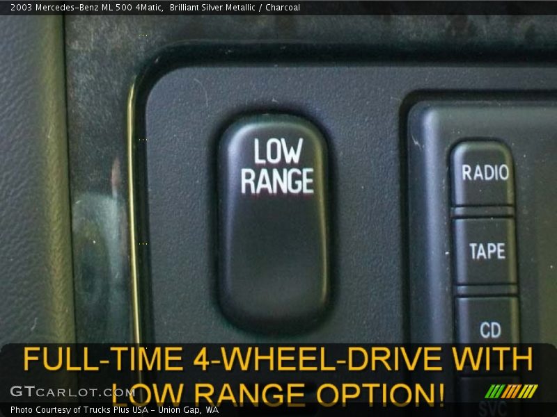 Brilliant Silver Metallic / Charcoal 2003 Mercedes-Benz ML 500 4Matic