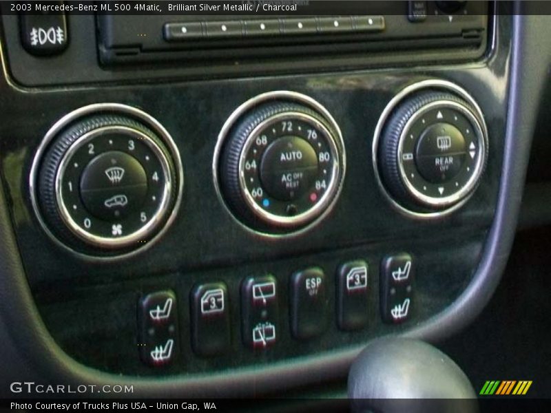 Brilliant Silver Metallic / Charcoal 2003 Mercedes-Benz ML 500 4Matic