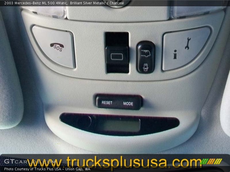 Brilliant Silver Metallic / Charcoal 2003 Mercedes-Benz ML 500 4Matic