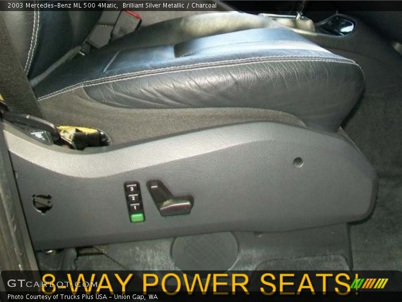 Brilliant Silver Metallic / Charcoal 2003 Mercedes-Benz ML 500 4Matic