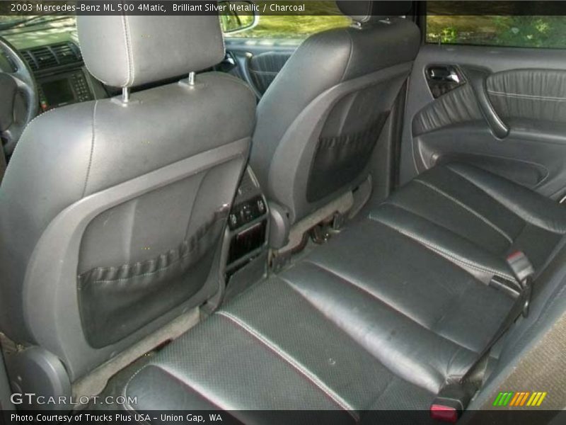 Brilliant Silver Metallic / Charcoal 2003 Mercedes-Benz ML 500 4Matic