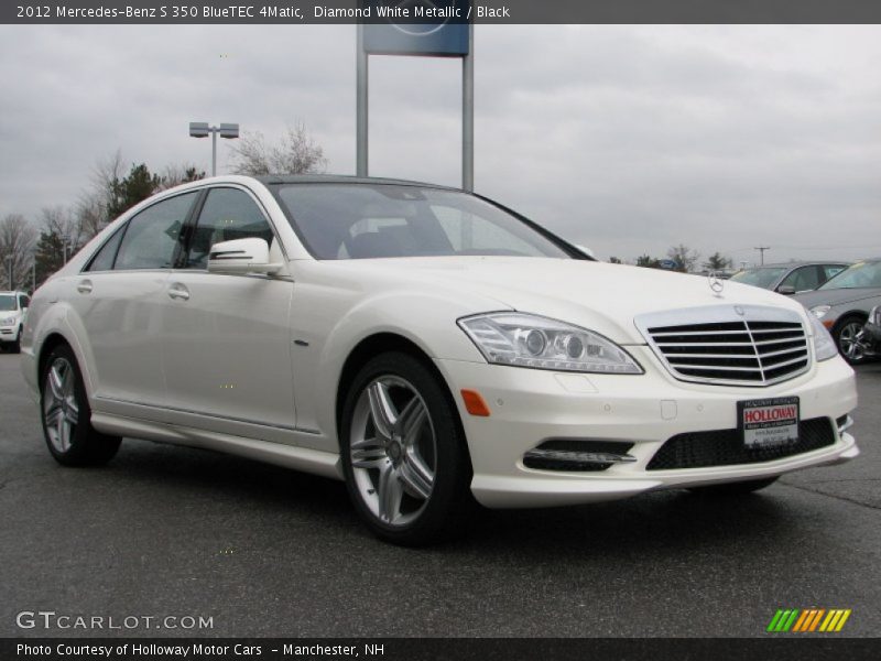 Diamond White Metallic / Black 2012 Mercedes-Benz S 350 BlueTEC 4Matic