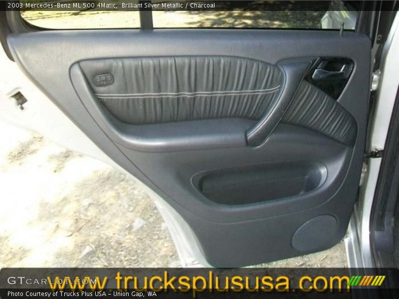 Brilliant Silver Metallic / Charcoal 2003 Mercedes-Benz ML 500 4Matic