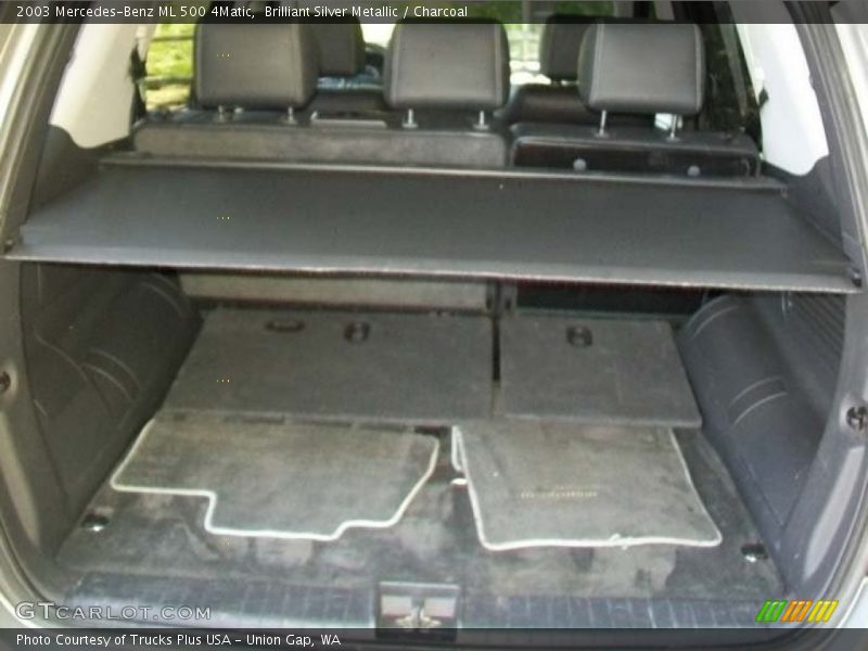Brilliant Silver Metallic / Charcoal 2003 Mercedes-Benz ML 500 4Matic