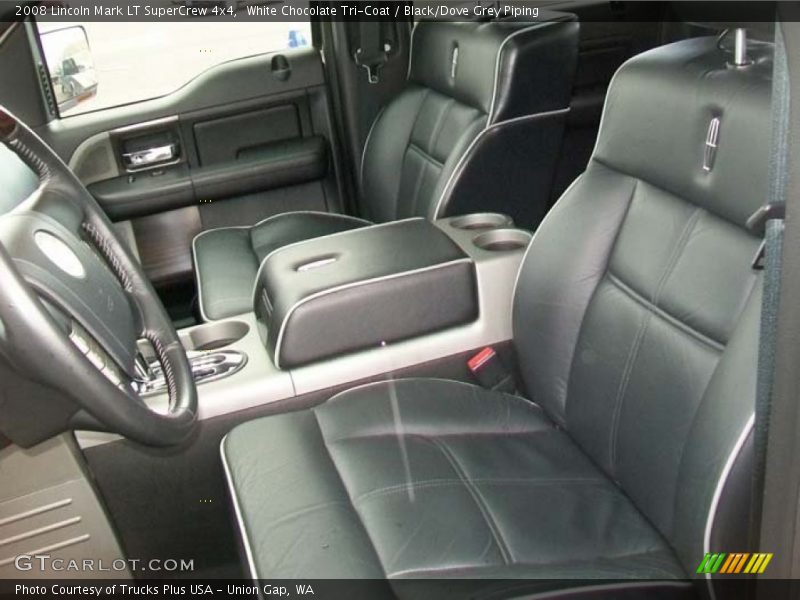  2008 Mark LT SuperCrew 4x4 Black/Dove Grey Piping Interior