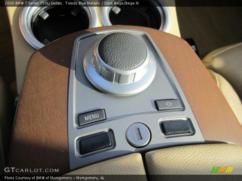 Toledo Blue Metallic / Dark Beige/Beige III 2006 BMW 7 Series 750Li Sedan