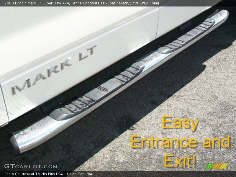 White Chocolate Tri-Coat / Black/Dove Grey Piping 2008 Lincoln Mark LT SuperCrew 4x4
