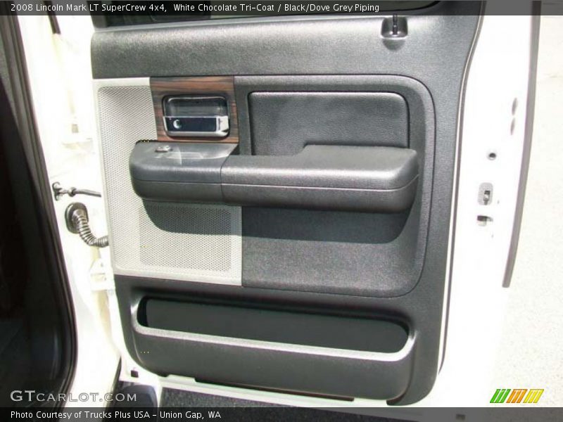 White Chocolate Tri-Coat / Black/Dove Grey Piping 2008 Lincoln Mark LT SuperCrew 4x4