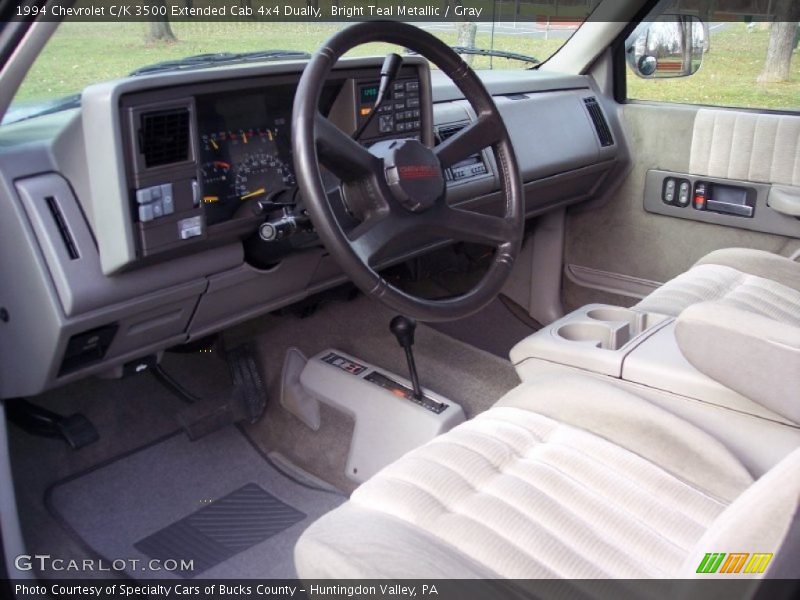 Gray Interior - 1994 C/K 3500 Extended Cab 4x4 Dually 