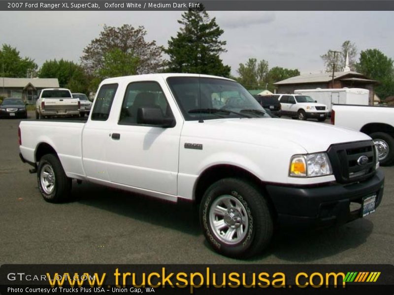 Oxford White / Medium Dark Flint 2007 Ford Ranger XL SuperCab
