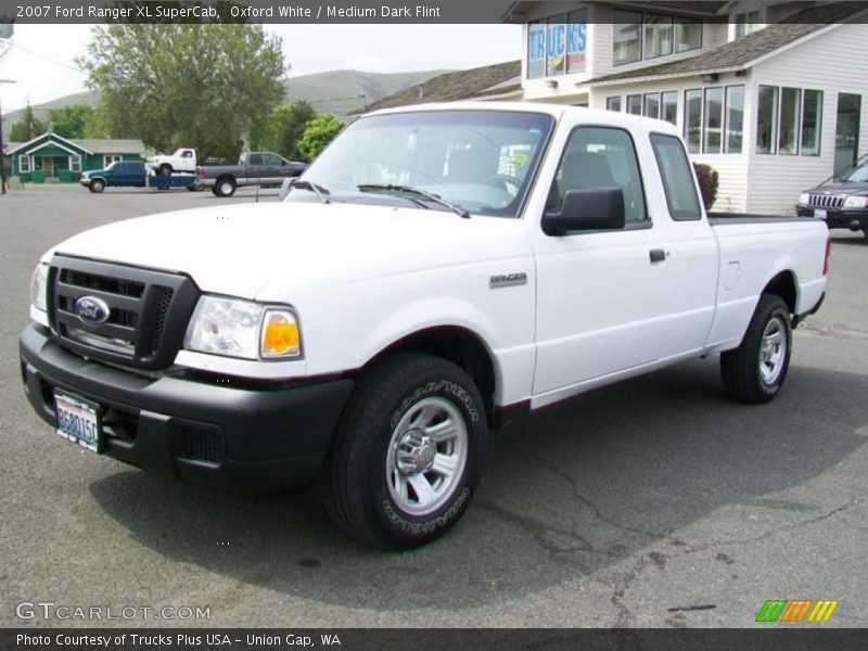 Oxford White / Medium Dark Flint 2007 Ford Ranger XL SuperCab