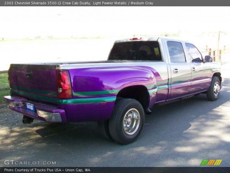 Light Pewter Metallic / Medium Gray 2003 Chevrolet Silverado 3500 LS Crew Cab Dually