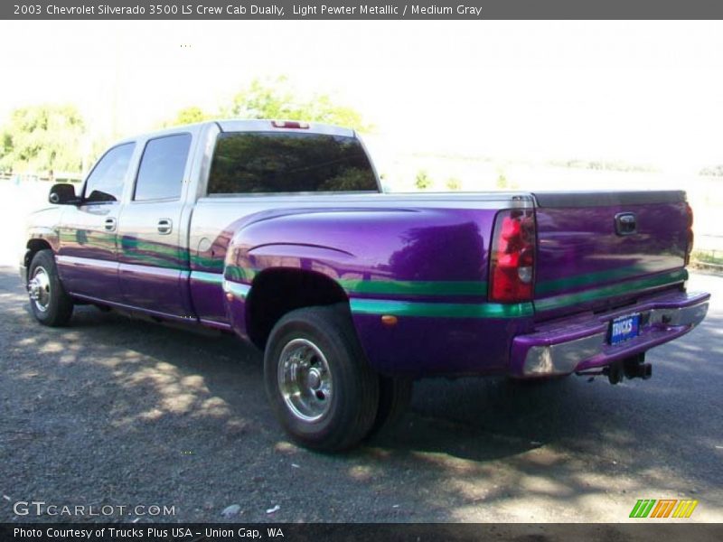 Light Pewter Metallic / Medium Gray 2003 Chevrolet Silverado 3500 LS Crew Cab Dually
