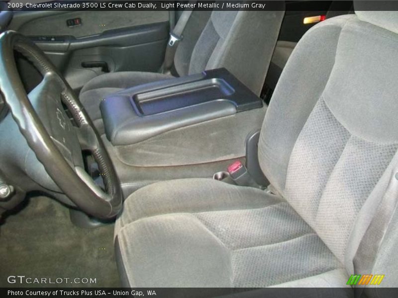 Light Pewter Metallic / Medium Gray 2003 Chevrolet Silverado 3500 LS Crew Cab Dually