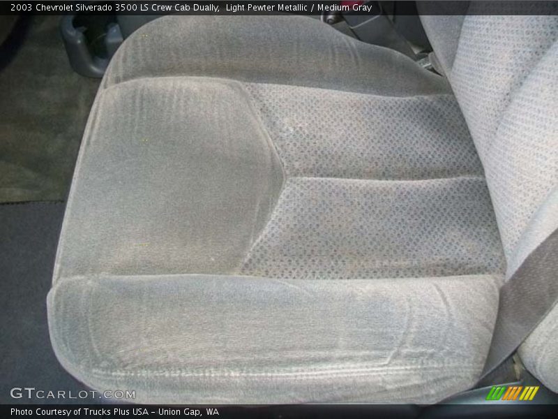 Light Pewter Metallic / Medium Gray 2003 Chevrolet Silverado 3500 LS Crew Cab Dually