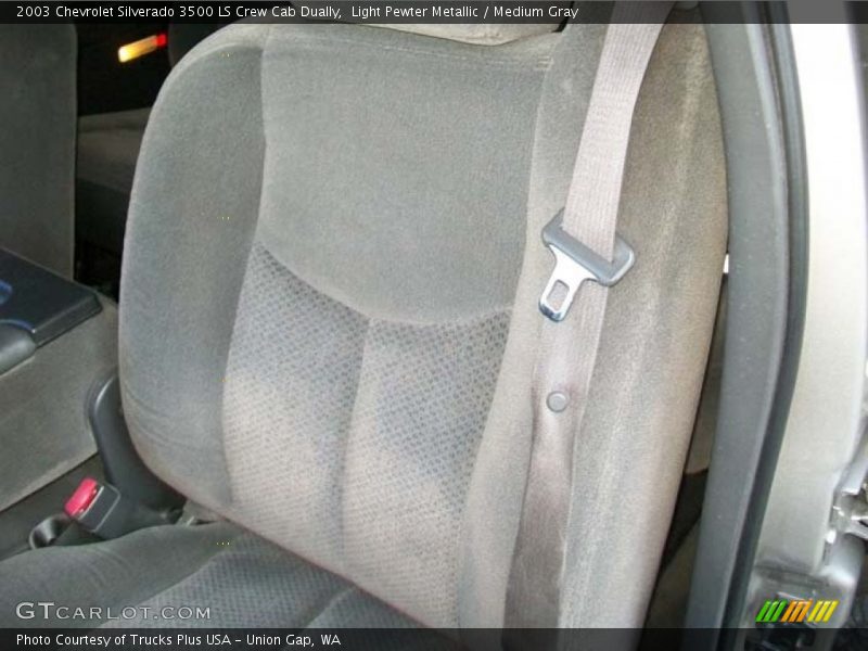 Light Pewter Metallic / Medium Gray 2003 Chevrolet Silverado 3500 LS Crew Cab Dually