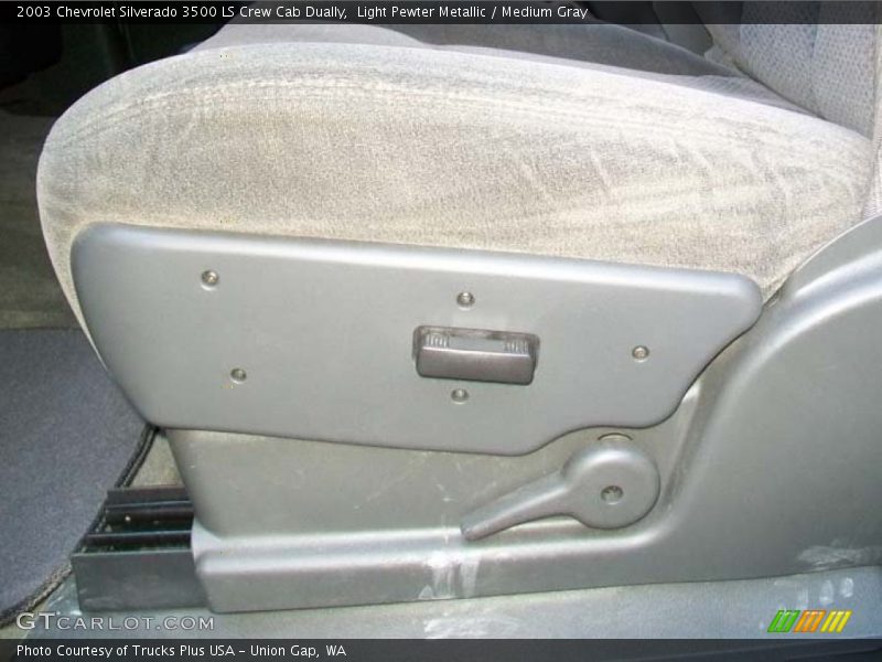 Light Pewter Metallic / Medium Gray 2003 Chevrolet Silverado 3500 LS Crew Cab Dually