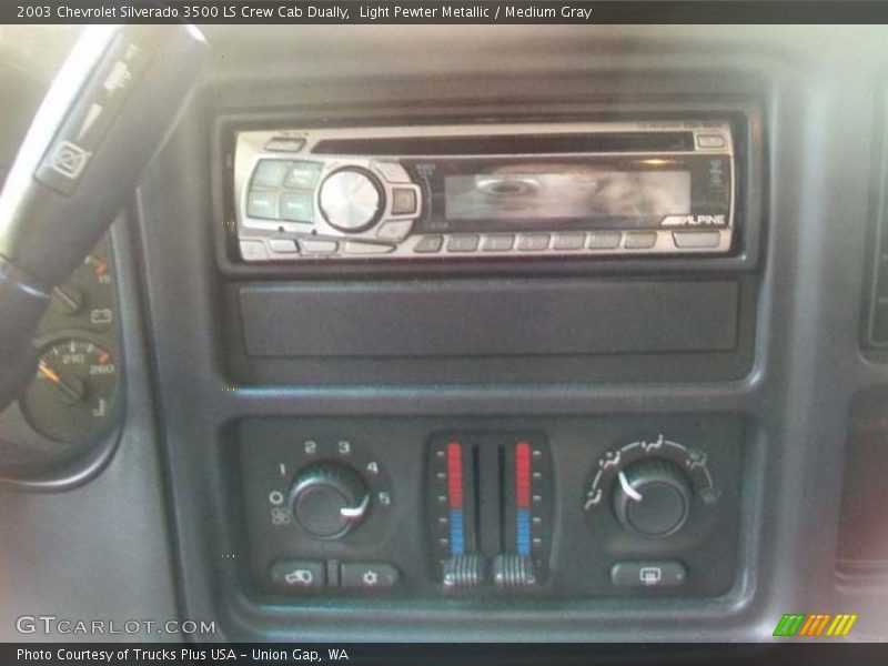 Light Pewter Metallic / Medium Gray 2003 Chevrolet Silverado 3500 LS Crew Cab Dually