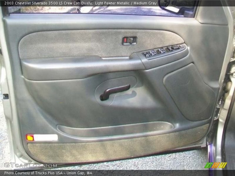 Light Pewter Metallic / Medium Gray 2003 Chevrolet Silverado 3500 LS Crew Cab Dually