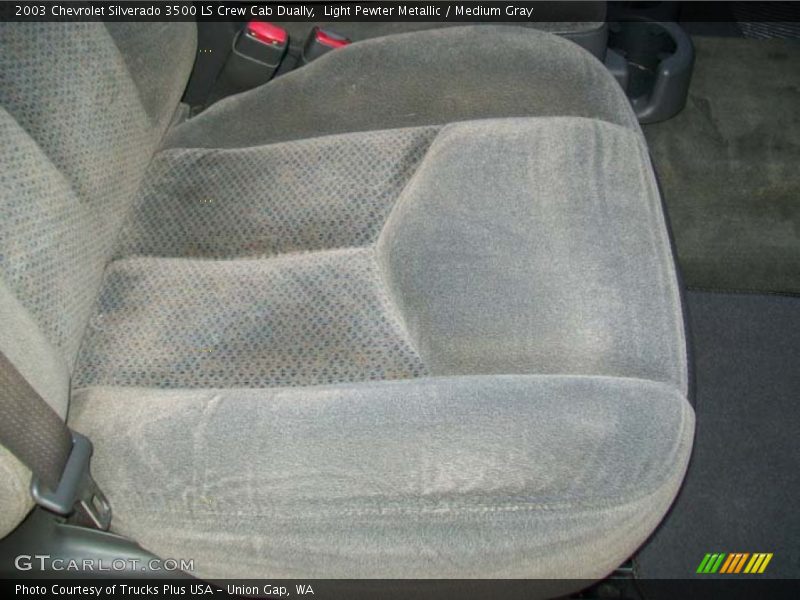 Light Pewter Metallic / Medium Gray 2003 Chevrolet Silverado 3500 LS Crew Cab Dually