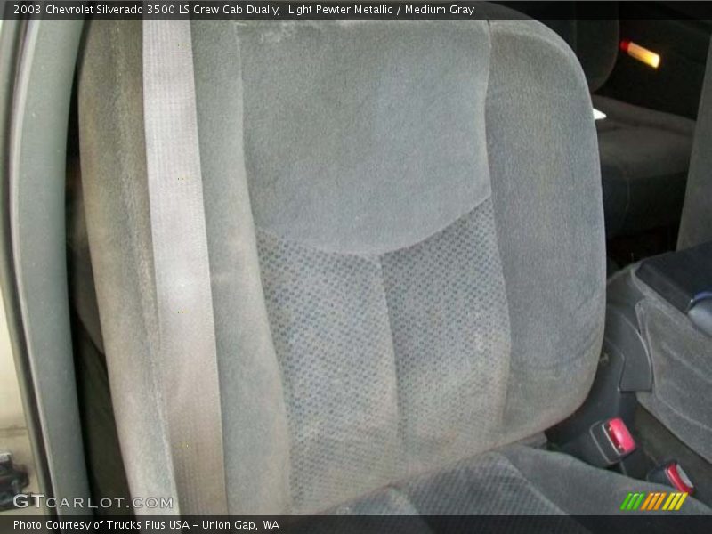 Light Pewter Metallic / Medium Gray 2003 Chevrolet Silverado 3500 LS Crew Cab Dually