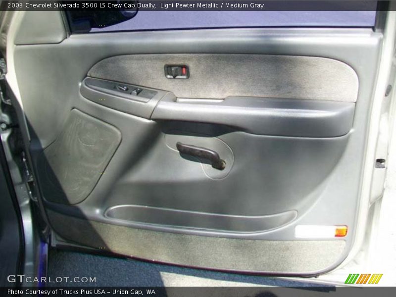 Light Pewter Metallic / Medium Gray 2003 Chevrolet Silverado 3500 LS Crew Cab Dually