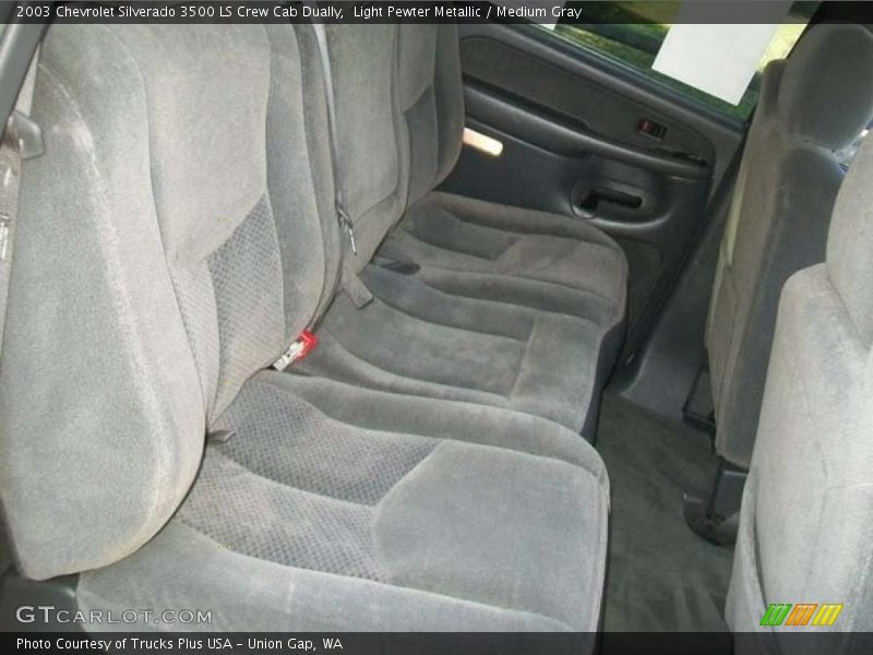 Light Pewter Metallic / Medium Gray 2003 Chevrolet Silverado 3500 LS Crew Cab Dually