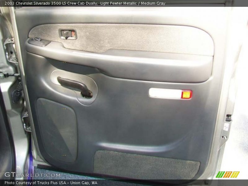 Light Pewter Metallic / Medium Gray 2003 Chevrolet Silverado 3500 LS Crew Cab Dually