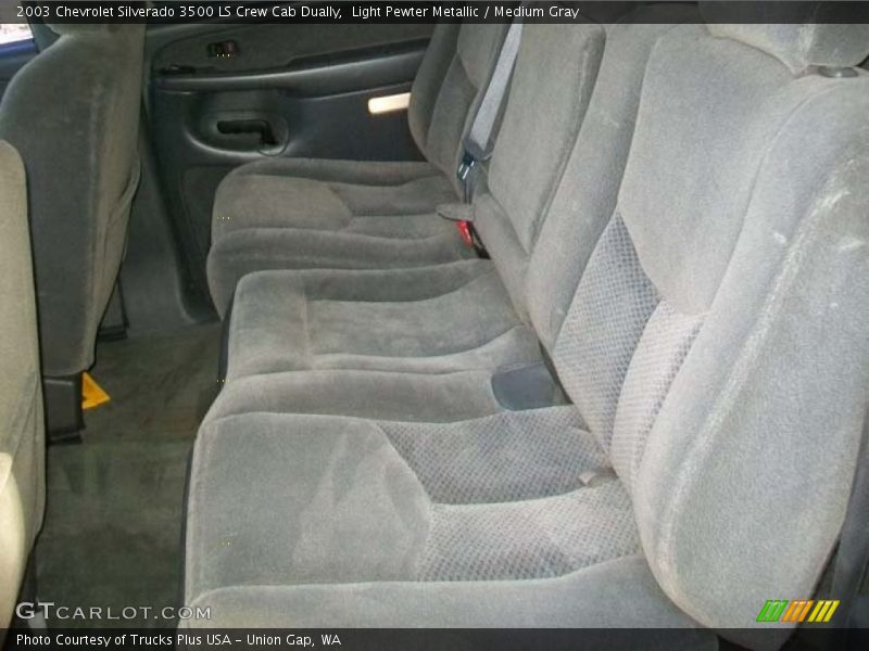 Light Pewter Metallic / Medium Gray 2003 Chevrolet Silverado 3500 LS Crew Cab Dually