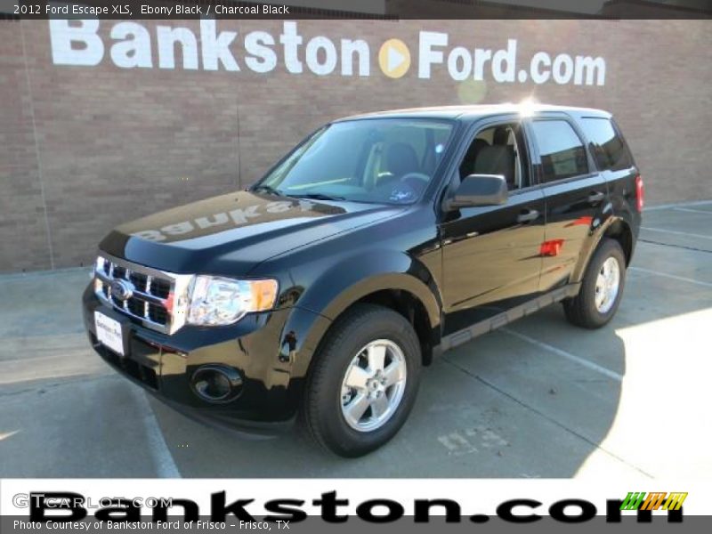 Ebony Black / Charcoal Black 2012 Ford Escape XLS
