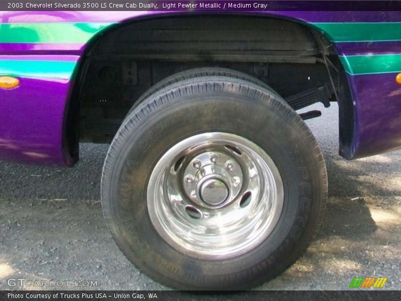 Light Pewter Metallic / Medium Gray 2003 Chevrolet Silverado 3500 LS Crew Cab Dually