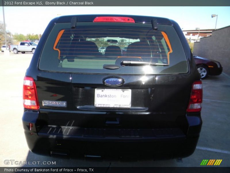 Ebony Black / Charcoal Black 2012 Ford Escape XLS