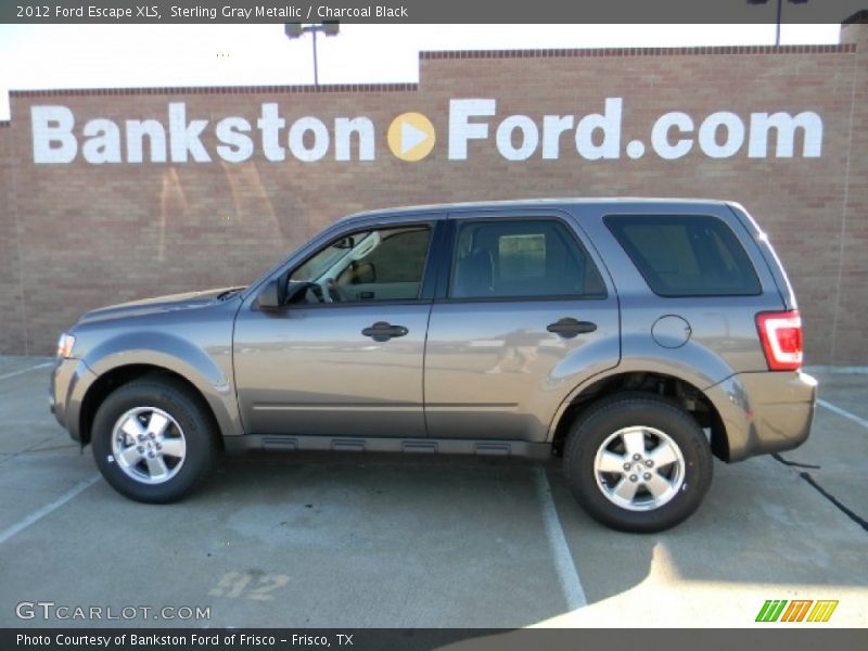 Sterling Gray Metallic / Charcoal Black 2012 Ford Escape XLS