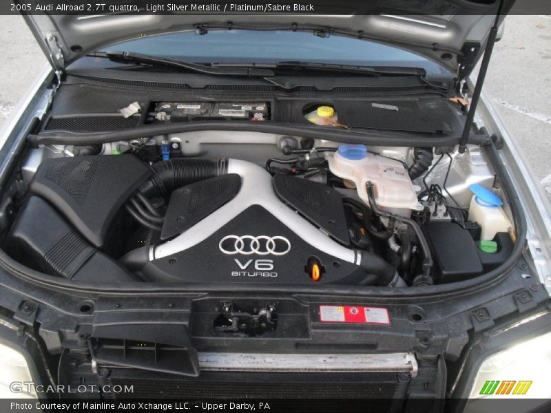  2005 Allroad 2.7T quattro Engine - 2.7 Liter Twin-Turbocharged DOHC 30-Valve V6