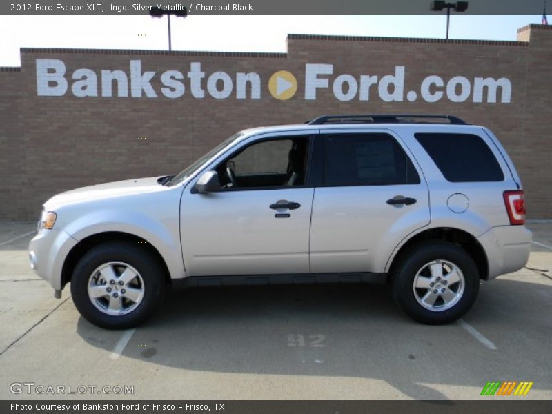 Ingot Silver Metallic / Charcoal Black 2012 Ford Escape XLT