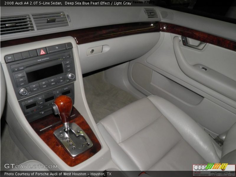 Deep Sea Blue Pearl Effect / Light Gray 2008 Audi A4 2.0T S-Line Sedan