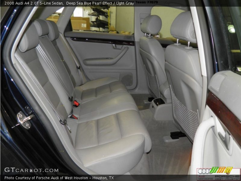 Deep Sea Blue Pearl Effect / Light Gray 2008 Audi A4 2.0T S-Line Sedan