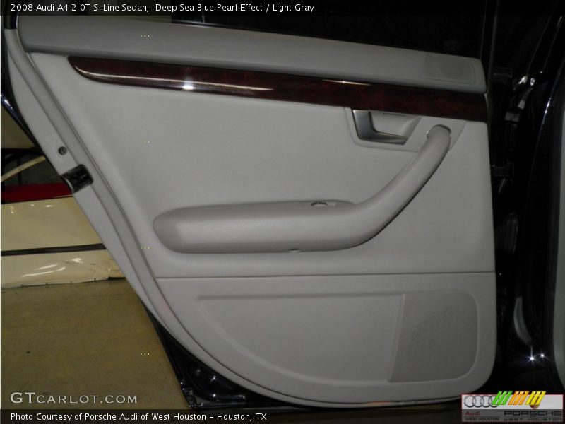 Deep Sea Blue Pearl Effect / Light Gray 2008 Audi A4 2.0T S-Line Sedan