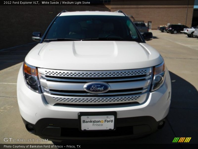 White Suede / Medium Light Stone 2012 Ford Explorer XLT
