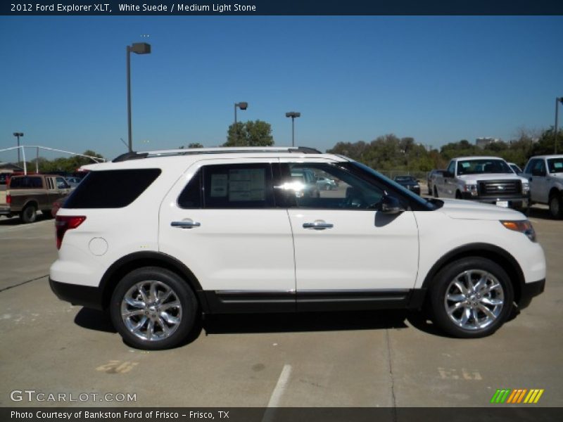 White Suede / Medium Light Stone 2012 Ford Explorer XLT