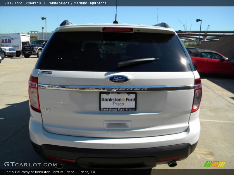 White Suede / Medium Light Stone 2012 Ford Explorer XLT