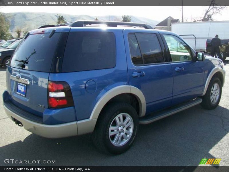 Sport Blue Metallic / Camel 2009 Ford Explorer Eddie Bauer 4x4