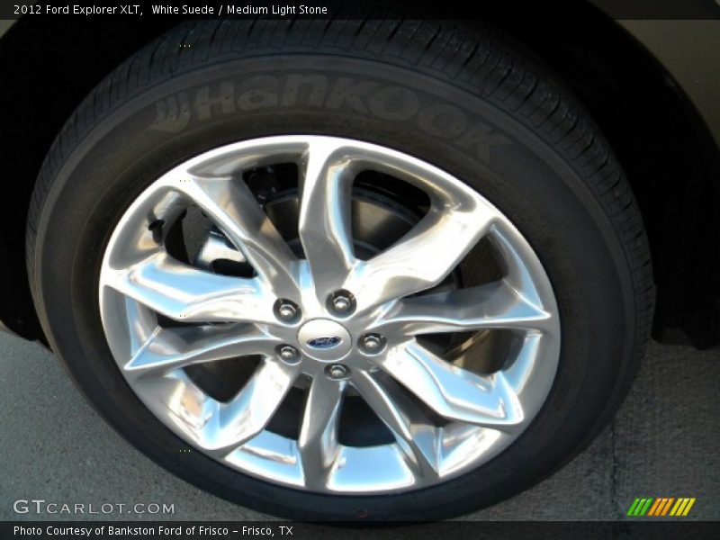 White Suede / Medium Light Stone 2012 Ford Explorer XLT